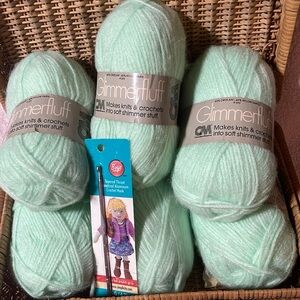 6 skeins & crochet hook